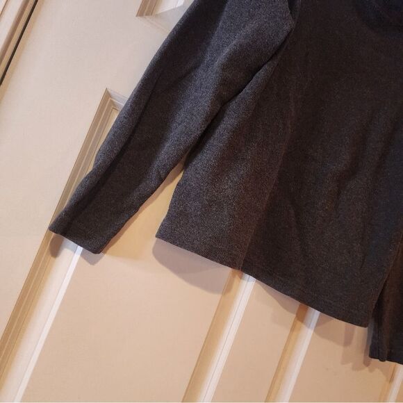 Northeast Outfitters 100% cotton gray turtleneck long sleeve top M - Picture 3 of 4